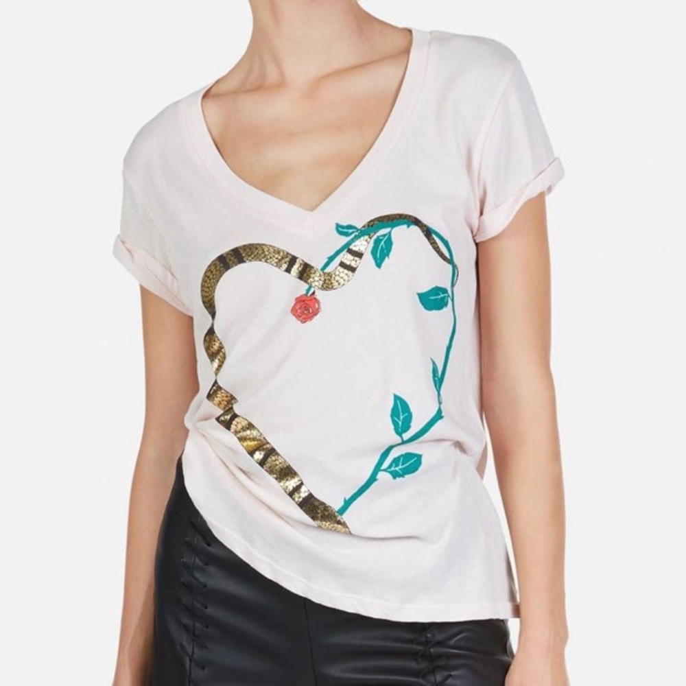 Lauren Moshi Niya Snake Heart Tee